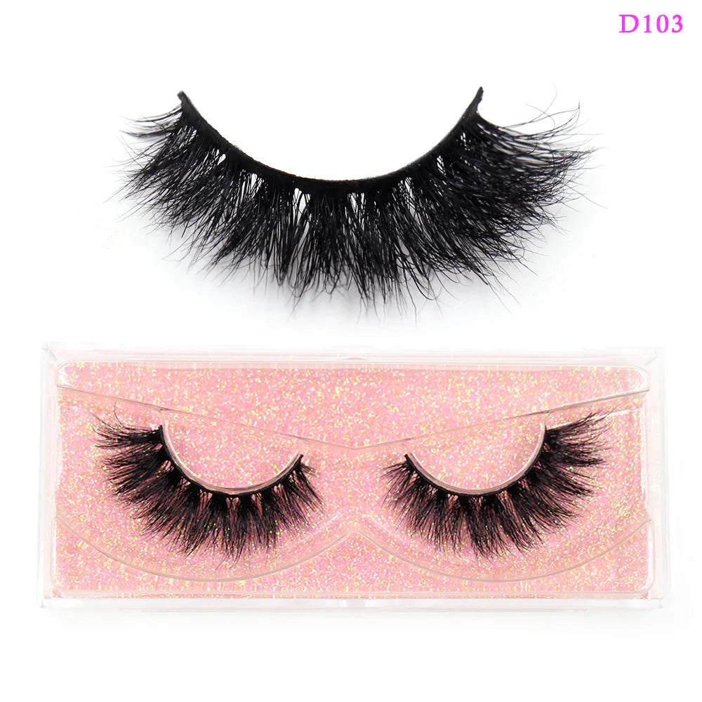LEHUAMAO Eyelashes 3D Mink Lashes natural mink lashes for daily wear soft lashes Eyelash extension real Eyelash for makeup D103