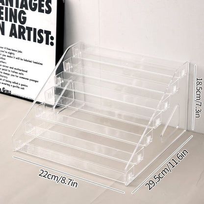 3/5/7 Tiers Eyeshadow Palette Organizer Clear Acrylic Display Stand Lipstick Powder Cosmetics Shelf Rack Makeup Holder