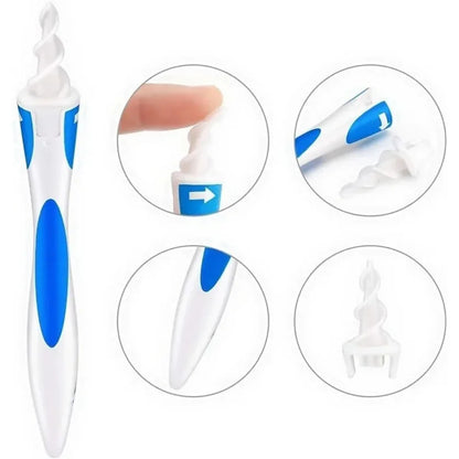 16 pcs Ear Cleaning Tools Tools Ear Scoop Cleaning Ear Wax Silicone Soft Spiral Beauty Care Gadget Portable Personal Hygiene Set
