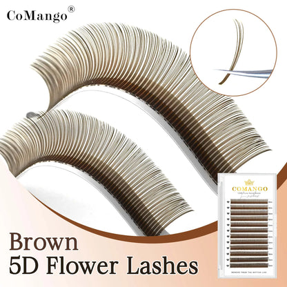 CoMango Premium 5D Flower Fairy Flora Lashes Premade Fans Individual Lashes Extension Soft Natural Makeup Wholesale Supplier