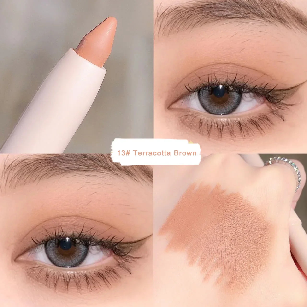 Eye Shadow Lying Silkworm Highlighter Pen Korean Eyes Makeup Matte White Pearl High-gloss Brightening Glitter Eyeshadow Stick