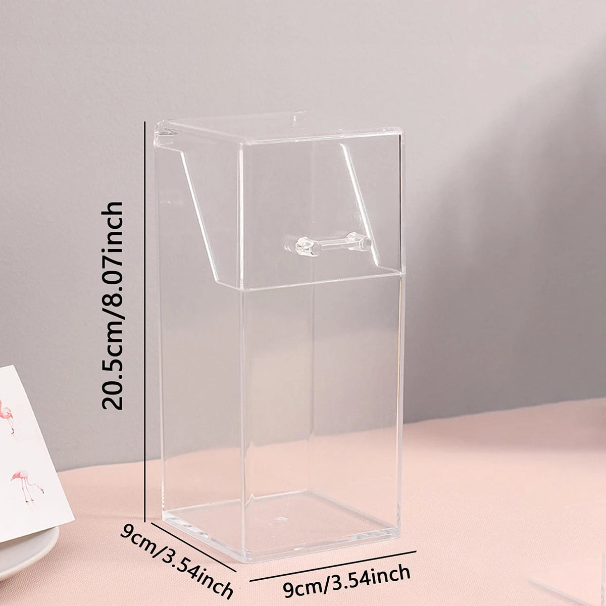 1pc makeup brush storage box, simple and transparent multifunctional makeup brush storage rack, simple, durable and practical