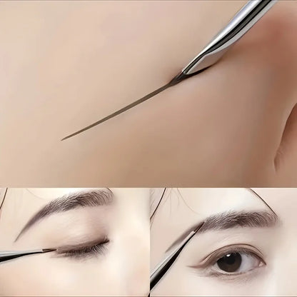 Eye Shadow Brush Ultra Thin Sickle Diagonal Makeup Brush Horizontal Silkworm Brush Eyebrow Brush