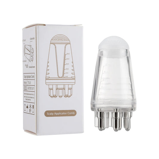 Scalp Applicator Hair Regrowth & Styling Solution Guide Comb Hexagon Head Oil Roller Ball Massage Comb Massage Relaxation Tools