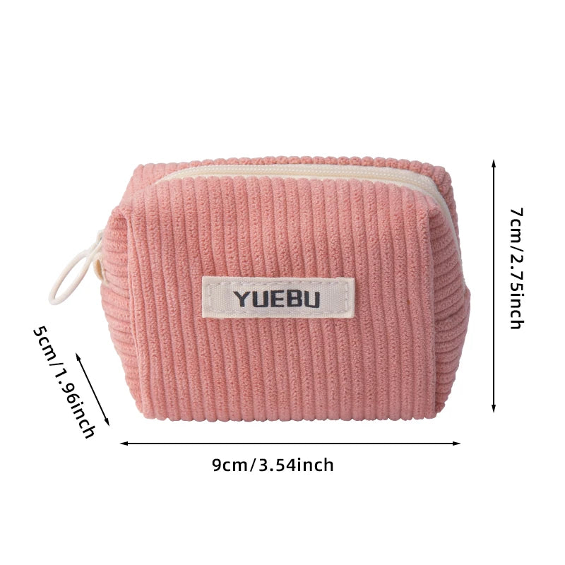 Fashionable Portable Coin Purse, Zipper Style Makeup Tool Storage Bag, Women'S Carry On Bag For Storing Change, Beauty Tool Bags
