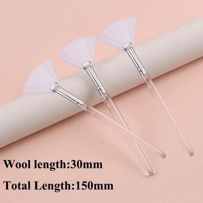 Practical Facial Brushes Fan Makeup Brushes Portable Mask Brush Cosmetic Tools for Women Flexible Facial Soft Mask Applicator