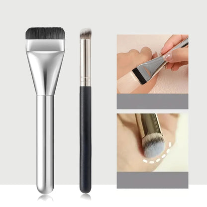Ultra Thin Foundation Brush Lightweight and Thin Face Contour Brush Flat Contour Brush Blending Foundation Cream Makeup Brushes