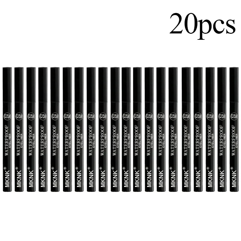 1/5/20pc Lasting Waterproof Liquid Eyeliner Non-fading Smooth Quick Drying Eyeliner Pencil No Ink Leakage Black Eye Liner Makeup