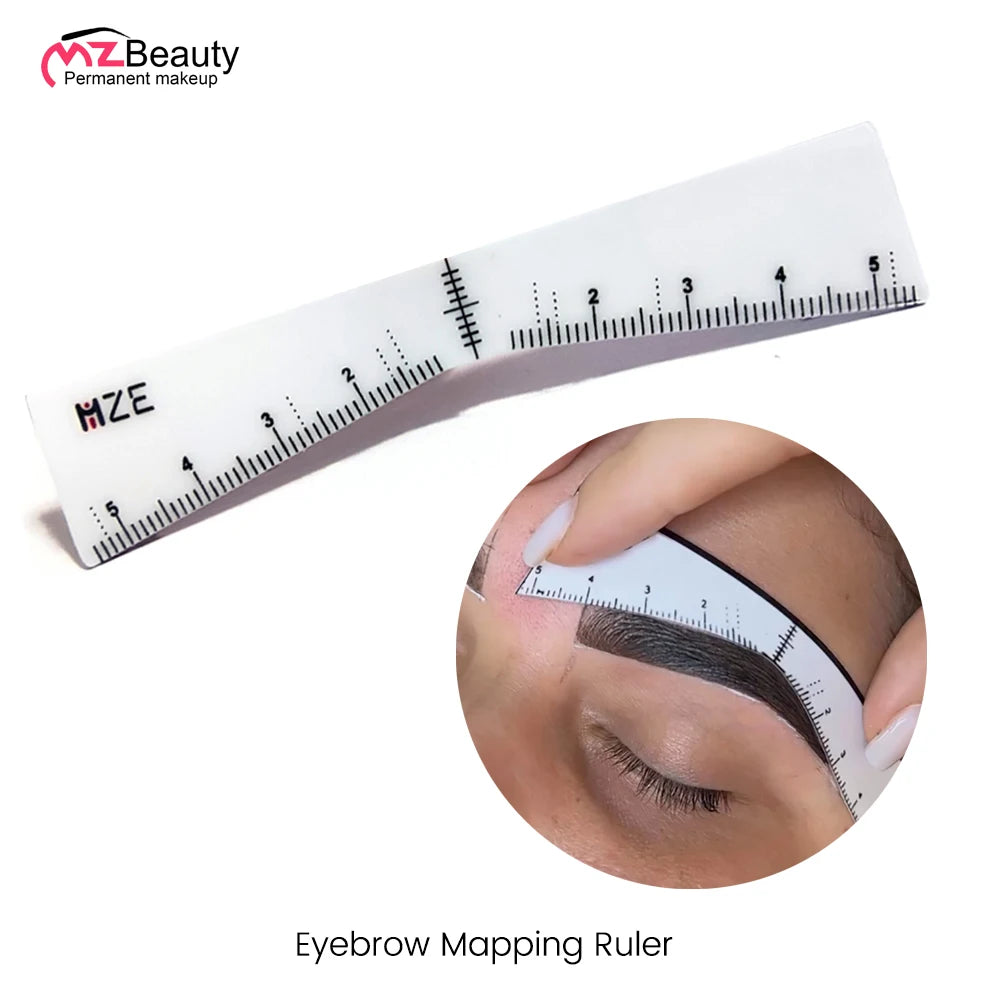 Mapping Eyebrow Ruler Stickers Microblading Adhesive Brow Measurement Stencil Brows Shaping Tools Tattooing Desgin Makeup Supply