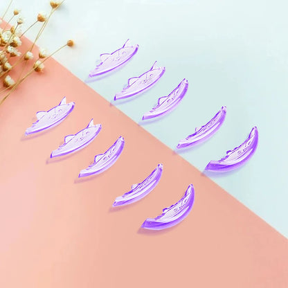 5 Pairs C Curl Silicone Lash Lift Pads Sticky Eyelash Perm Rods Shield – 3D Lash Curler Makeup Accessories