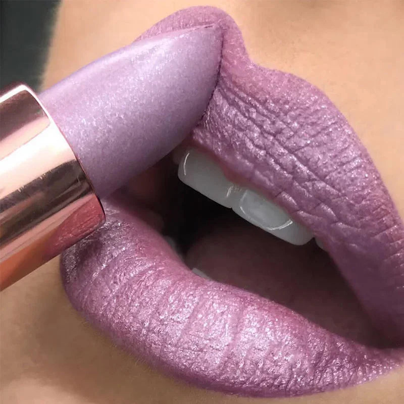 Glitter Lipstick Temperature Color Changing Long Lasting Lip Tint Waterproof Red Pink Sexy Lips Cosmetics Makeup