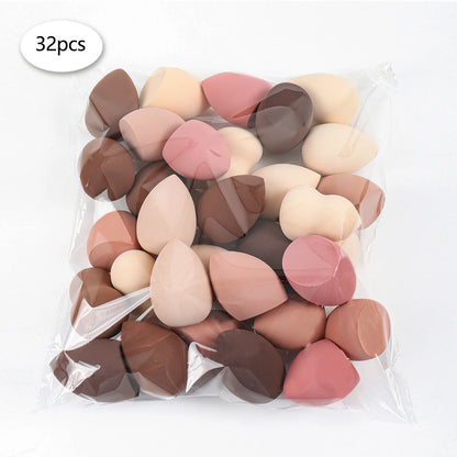 3/8/12/16/24/32/48Pcs Milk Coffee Makeup Sponge, Suitable for Applying and Setting Makeup, Suitable for All Skin Types