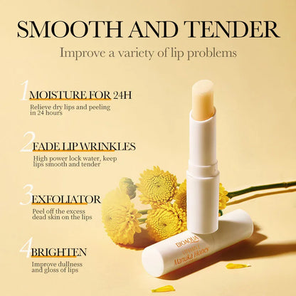 Vitamin E Honey Lip Balm Long-lasting Moisturizing Anti Cracking Nourishing Lipstick Smoothing Lip Lines Makeup Lip Care Product