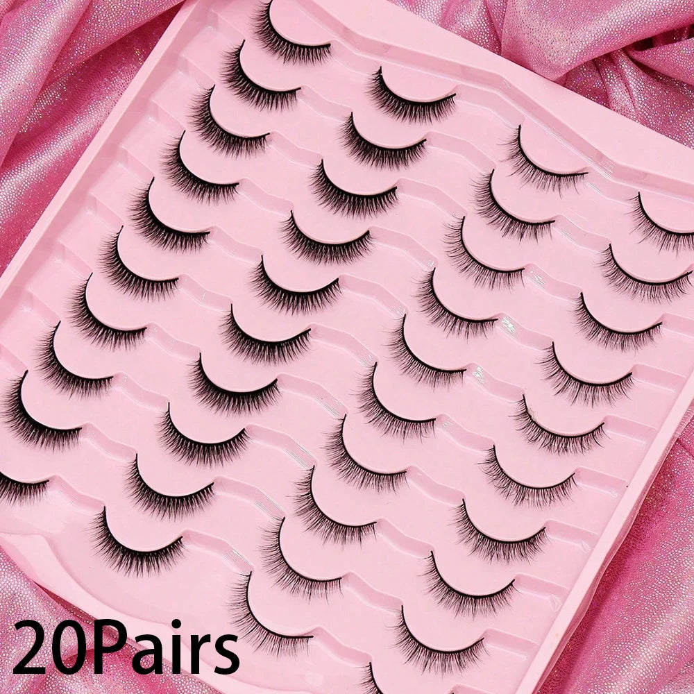 AYRMILLA 5/20Pairs 3D Mink Lashes Natural False Eyelashes Dramatic Thick Fake Eyelash Extension Faux Cils Wholesale Makeup Tools
