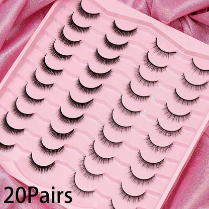 AYRMILLA 5/20Pairs 3D Mink Lashes Natural False Eyelashes Dramatic Thick Fake Eyelash Extension Faux Cils Wholesale Makeup Tools