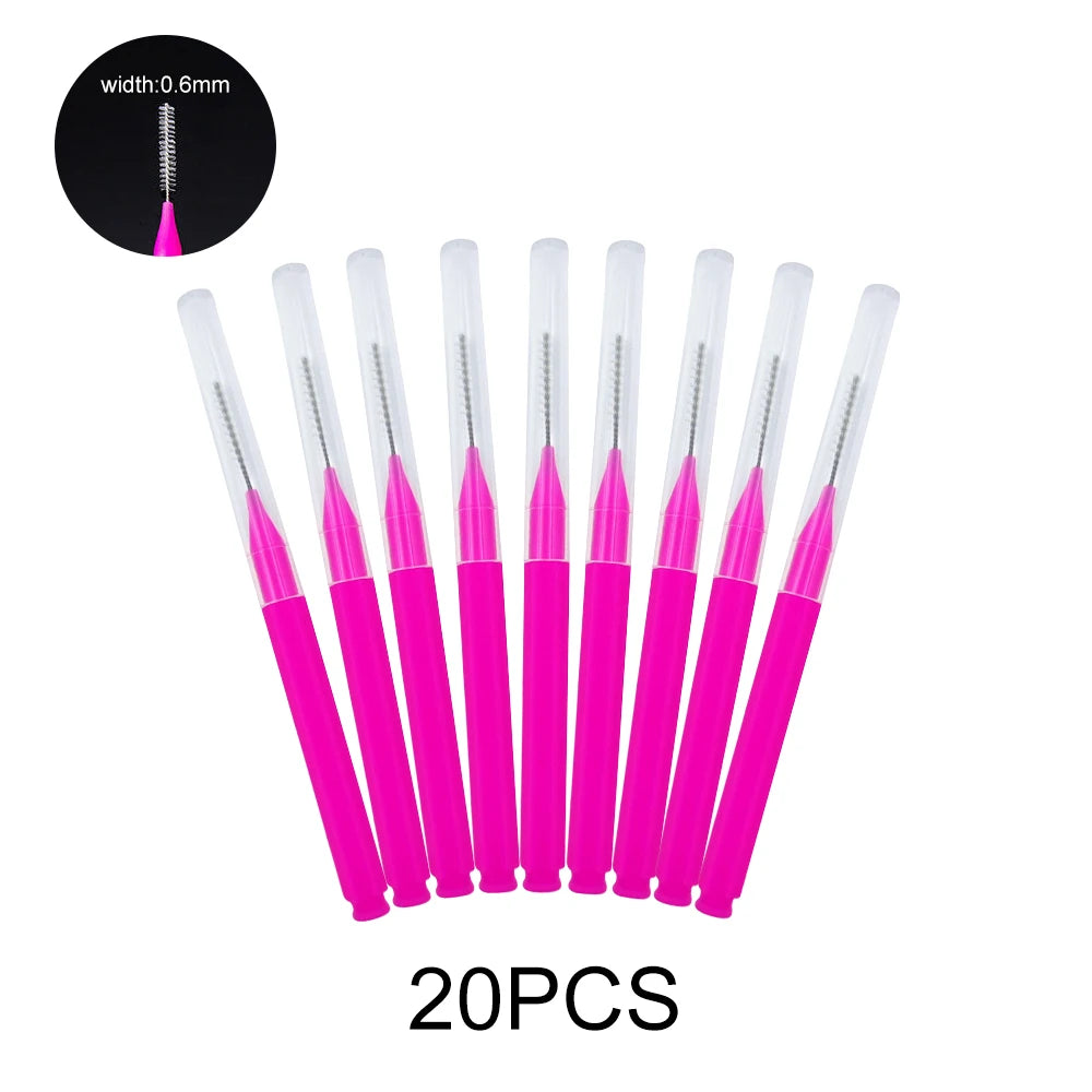 5/10/50PCS Mini Eyebrow Brush Brow Perm Brush Disposable Brow Lifting Brush Bendable Micro Eyelash Brush  Applicator Makeup Tool
