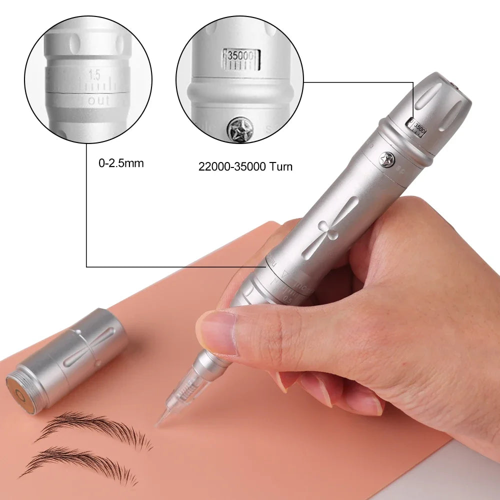 New Wireless PMU Machine Permanent Makeup Kits, Tattoo Pen For lip/Eyeliner / Eyebrows Microshading Microblading Tattoo Kits