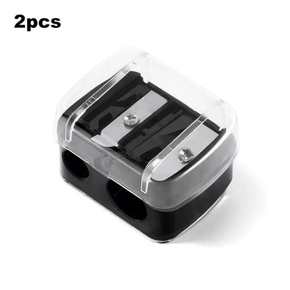 Eyebrow Eyeliner Pencil Cutting Variety Pen Sharpening Double Hole Design 2 in 1 Makeup Pencil Sharpener For Cosmetic Supplies