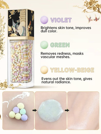 CATKIN Makeup Summer Palace Luxurious Toning & Illuminating Primer, a three-colour blend containing naturally derived ingredient
