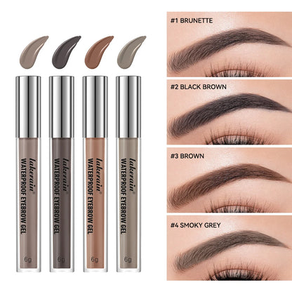 lakerain Long Lasting Waterproof Eyebrow Gel Highly Tinted Liquid Makeup Sweatproof Natural Finish Brown Black Cosmetics
