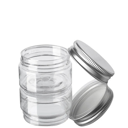 12pcs 30/50/60/80/100/150ml Plastic Container Empty Clear Cosmetic Jars Cream Sample Pot Makeup Food Storage Jar дорожный набор