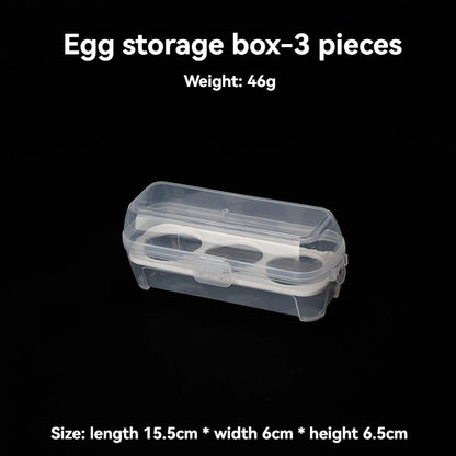 3/4/8 Travel Anti Drop Outdoor Egg Storage PP Box Portable Camping Shatter Egg Tray, Makeup Egg Storage Plastic Dustproof Box