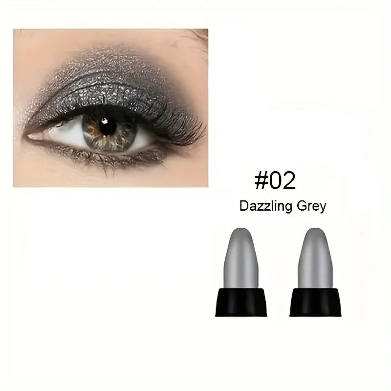 16 Colors Pearlescent Eyeliner, Color Glitter Waterproof Long-Lasting Eye Makeup Non-smudge Eyeliner