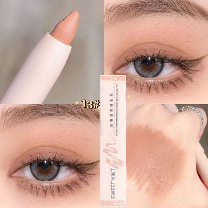 White Eyeliner Shiny Glitter Eyeshadow Stick Eye Liner Pen 15 Colors Matte Brown Pink Pearlescent Eyes Makeup Brighten Silkworm