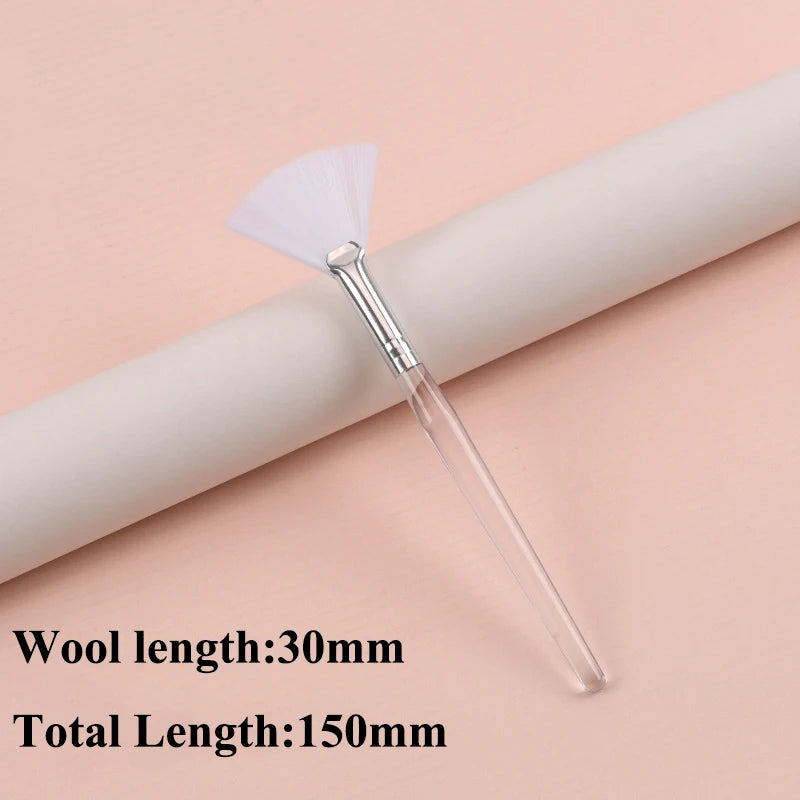 Practical Facial Brushes Fan Makeup Brushes Portable Mask Brush Cosmetic Tools for Women Flexible Facial Soft Mask Applicator