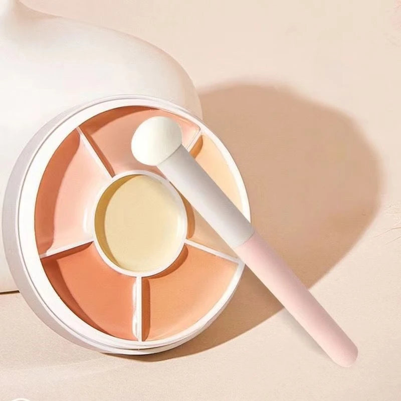 Mantou Concealer Brush Women Flawless Makeup Brushes Under-Eye Dense Face Makeup Brush Blending Multi-Functional Soft Bristles