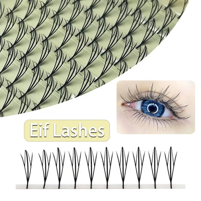 MIOFIA Tower Top Feather shape Eyelash Extension Comic Natural Lightweight  False Eyelashes Premade Fans Lashes for Makeup Tool