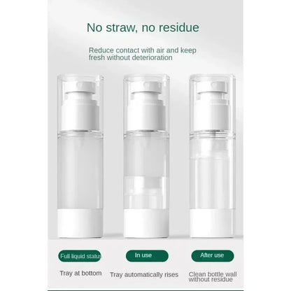 30ml 80ml 100ml Clear Airless Cosmetic Cream Pump Bottle Travel Size Dispenser Makeup Container for Cream Gel Lotion
