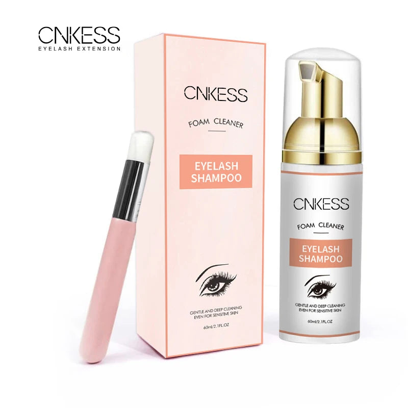 Lash Super Concentrate Mousse Eyelash Shampoo Gentle Cleansing Grafting Foam Extension l Makeup Tools Supplies Shampoo Brush Set
