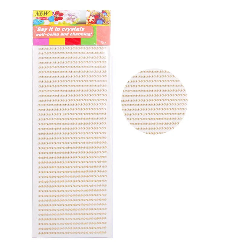 New 3mm Rhinestones for Face Makeup Crystals Bright Face Jewelry Gems Stickers Children's Stickers Adhesive Glitters for Face