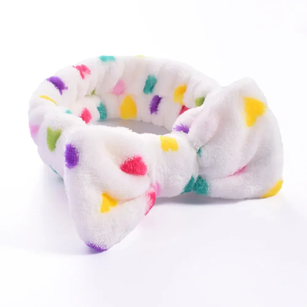 Women Makeup Coral Fleece Headband Wash Face Soft Hair Holder Elastic Top Knot Hairbands Girl Headwear Hair Accessories