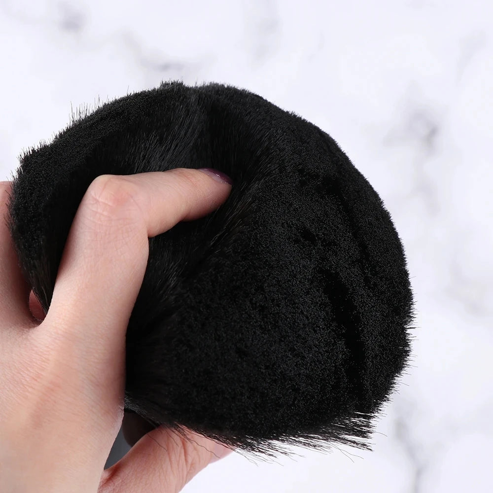 1PC Soft Neck Face Duster Barber Black Beard Brushes Hair Cleaning Hairbrush Salon Cutting Hairdressing Styling Makeup Tools