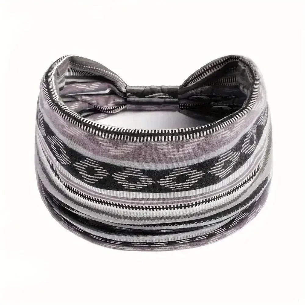Wide Elastic Headband Hairband Pilates Yoga fitness Running Cycling Sweatband Turban Makeup Hair Hoop Makeup Headwrap for Women