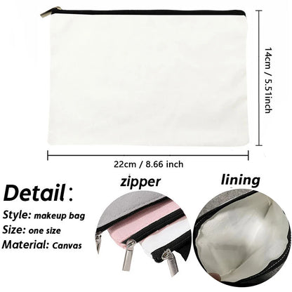 Luxury Custom Name Cosmetic Bag Floral Personalized Makeup Pouch Travel Lipstick Organizer Trendy Make Up Clutch Canvas Purse