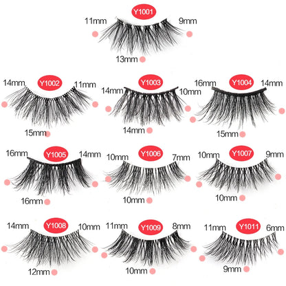 YSDO Half Eyelashes 3/5/10 Half Lashes Soft Natural Cat Eye Lashes Makeup Tool Extension Fluffy Faux Cils maquiagem Half Lashes