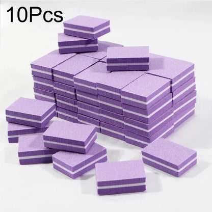 50Pcs Professional Mini Nails Art buffer File 100/180 Sandpaper Manicure Tips Care File Sanding Polishing Accessories Tools