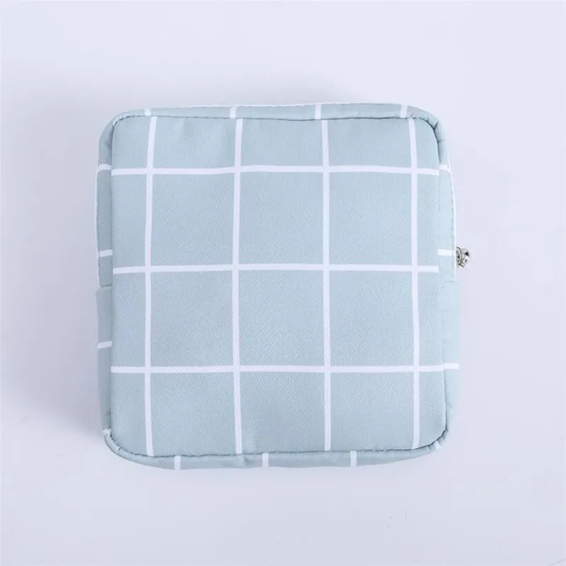 Women Sanitary Napkin Tampon Storage Bag Cute Sanitary Pad Pouches Portable Makeup Lipstick Key Earphone Data Cables Organizer