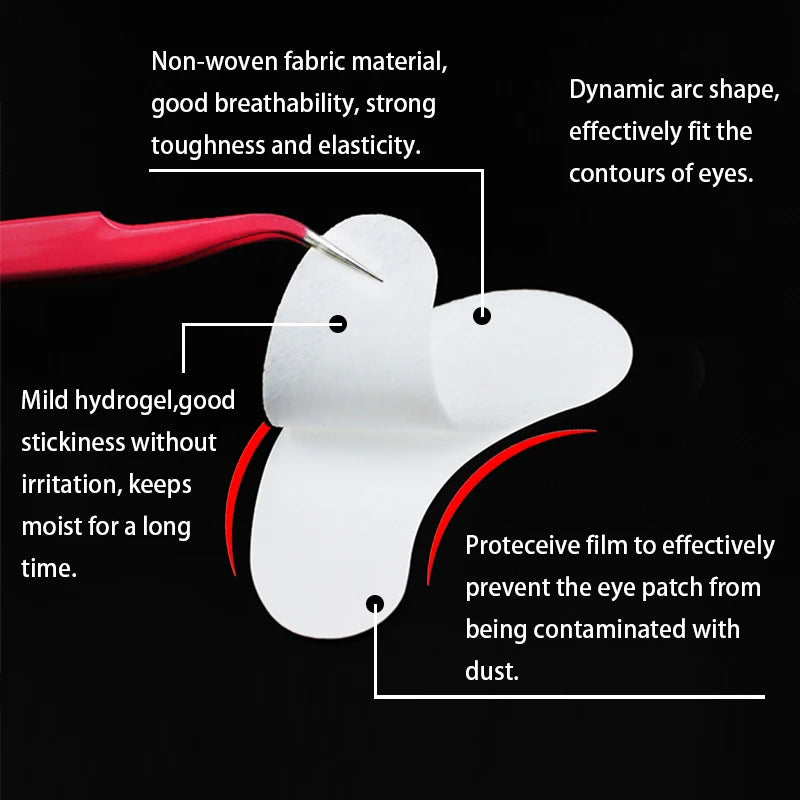 50/100pcs Eye Patches Eyelash Extension Under Eye Pads Makeup Eyelash Patches Tip Stickers Pads For Eyelash Extension Makeup