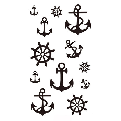 Tattoo Stickers Totem Black Color Flash Temporary Waterproof Party Fake Makeup Neck Hand Arm Body Art for Men Women