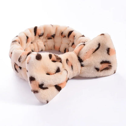 Women Makeup Coral Fleece Headband Wash Face Soft Hair Holder Elastic Top Knot Hairbands Girl Headwear Hair Accessories