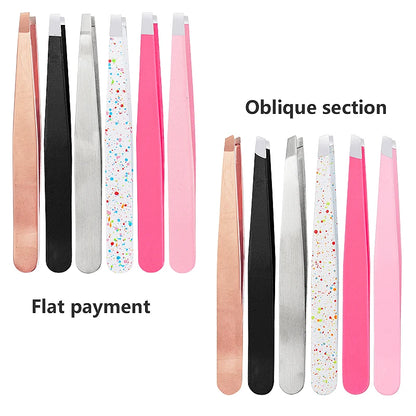 1 Pc Eyebrows Tweezers Trimmer Professional Beard Eyelash Brow Face Hair Removal Tweezer Beautfy Makeup Stainless Steel Tools