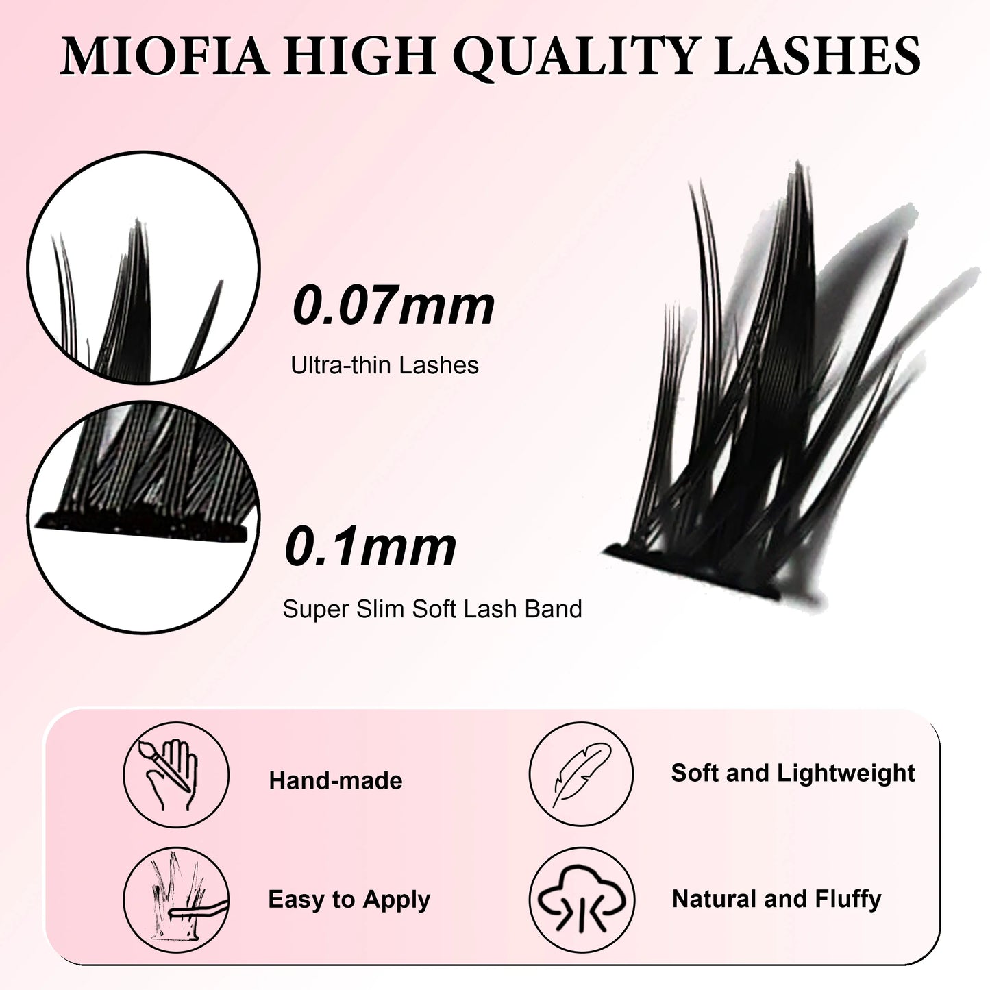 1 box/160 bunches Mink Eyelashes 3D Russian individual Eyelash cluster Natuaral Eyelash Extension Makeup Tools Lashes Wholesale