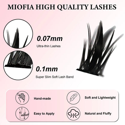 1 box/160 bunches Mink Eyelashes 3D Russian individual Eyelash cluster Natuaral Eyelash Extension Makeup Tools Lashes Wholesale