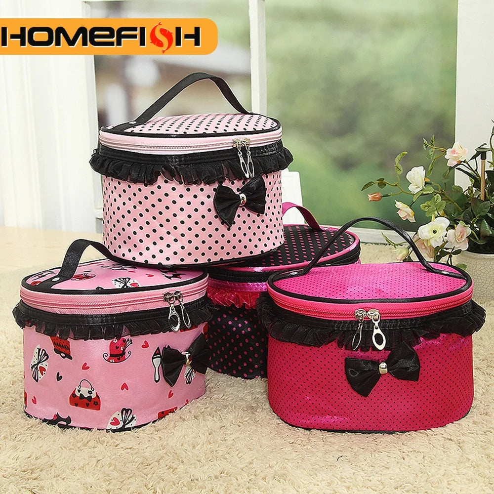 Random Organizer Bag Creative Cylinder Compressible Miscellaneous Toiletries Bag Waterproof Desktop Travel Storage Bag