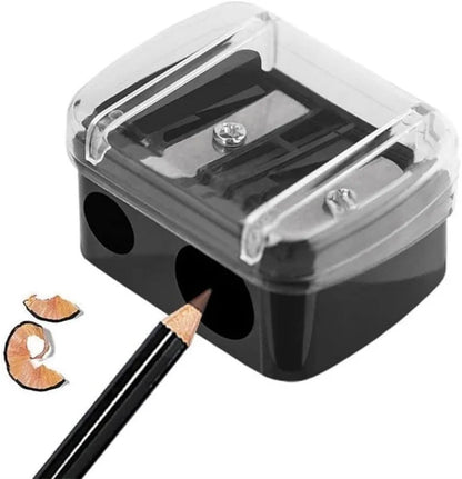 Eyebrow Eyeliner Pencil Cutting Variety Pen Sharpening Double Hole Design 2 in 1 Makeup Pencil Sharpener For Cosmetic Supplies