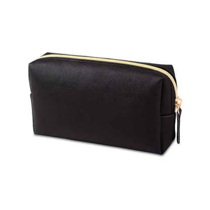 Women Cosmetic Bag Waterproof PU Leather Solid Color Makeup Pouch Travel Portable Wash Toiletry Storage Bag Organizer Purse 2023